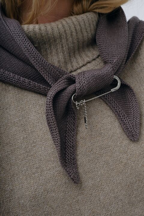Cotton scarf "Taupe"