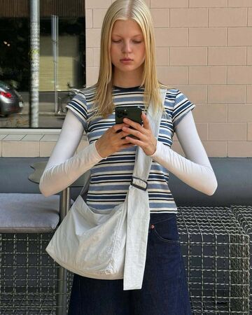 Crossbody №48 Light-gray