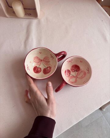 Чашка з вишеньками