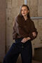 Brown trinité bomber jacket