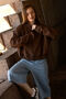 Brown trinité bomber jacket
