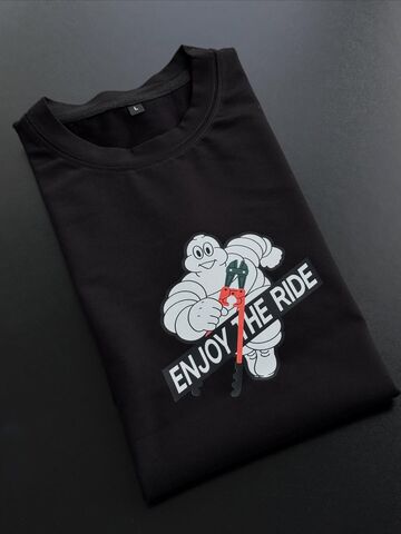 Black T-shirt "Enjoy The Ride"