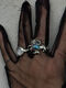 Ring with adularia (moonstone)