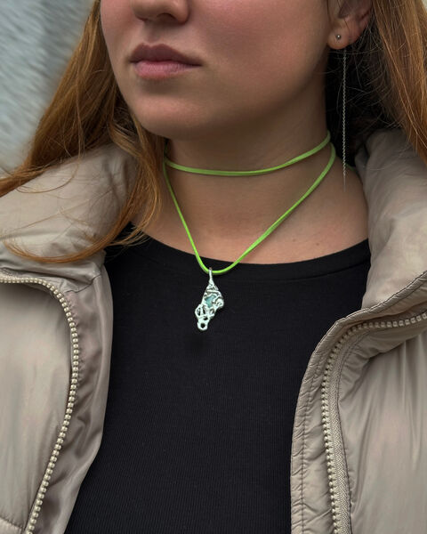 Кулон "Абстракція" з амазонітом