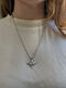 Pendant “Star” with black enamel