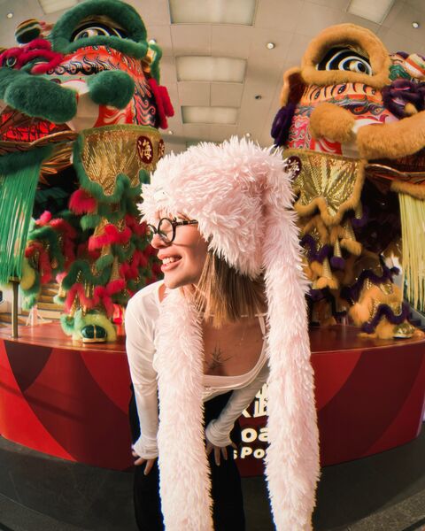 Шапка "Big Bunny Hat" Pink