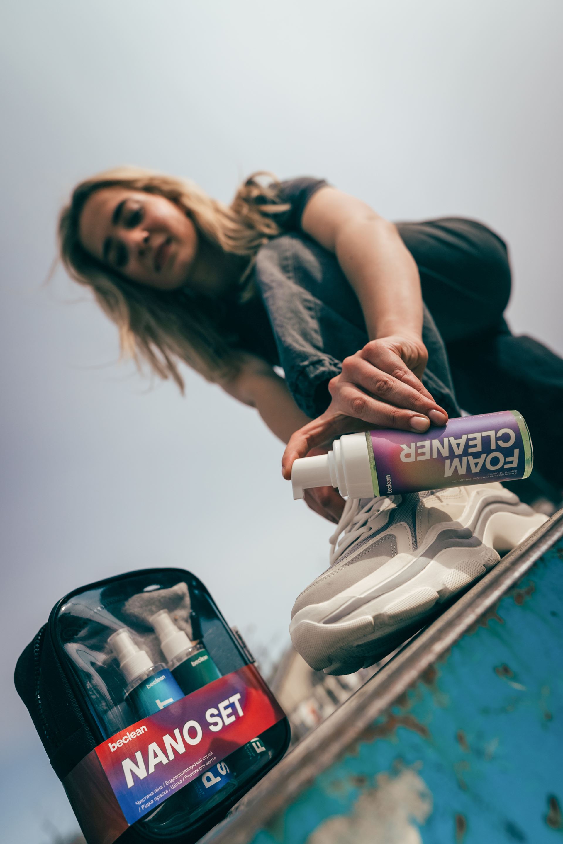 Набір по догляду за взуттям NANO SET