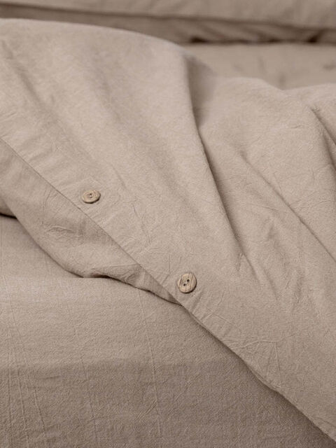 Set of boiled cotton linen Almond