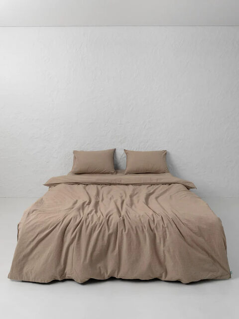 Set of boiled cotton linen Almond