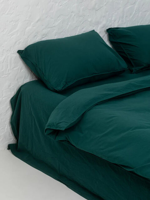 Set of boiled cotton linen Smaragd