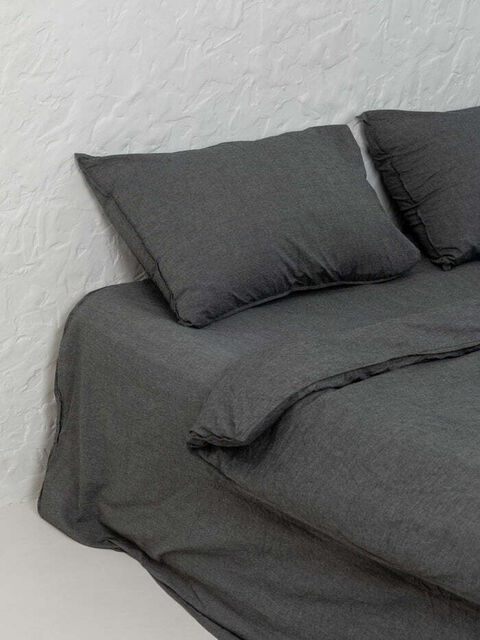 Set of boiled cotton linen Silver