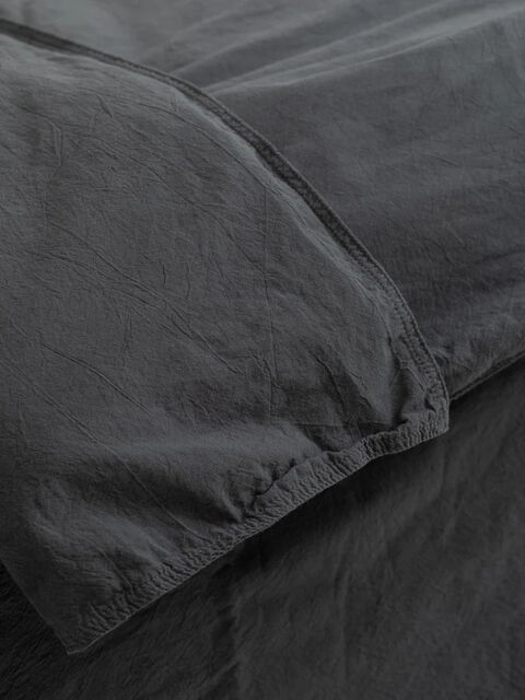 Set of boiled cotton linen Slate