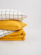 Set of boiled cotton linen Mix Curry-Grid