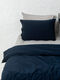 Set of boiled cotton linen Mix Grey-Navy