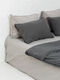 Set of boiled cotton linen Mix Grey-Slate