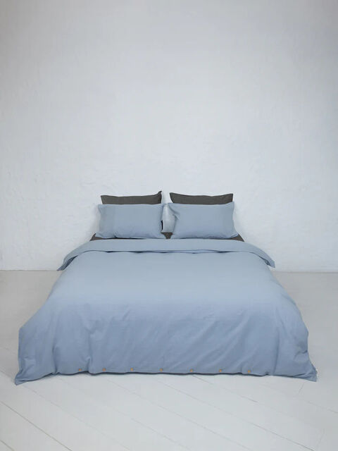 Set of boiled cotton linen Mix Silver-Mountain