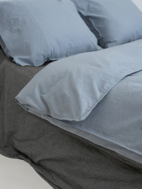 Set of boiled cotton linen Mix Silver-Mountain