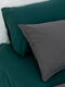 Set of boiled cotton linen Mix Slate-Smaragd