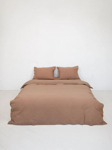 Set of boiled cotton linen Carob