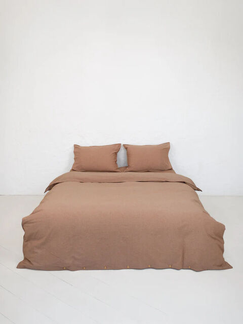 Set of boiled cotton linen Carob