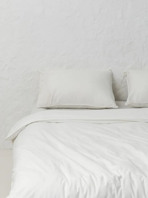 Set of boiled cotton linen Creme