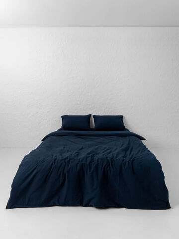 Set of boiled cotton linen Navy