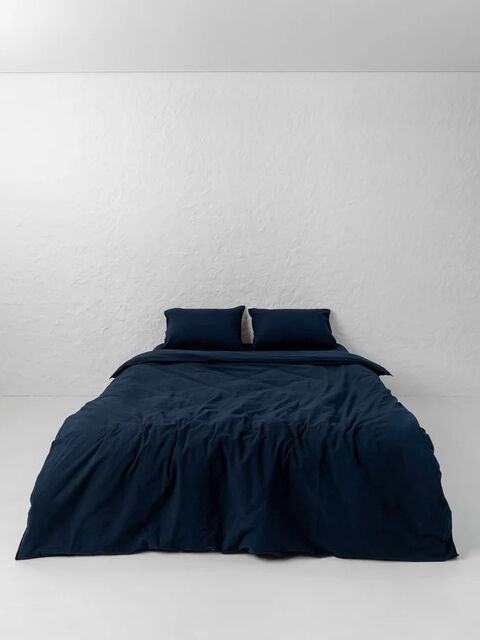 Set of boiled cotton linen Navy