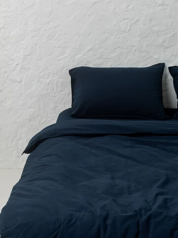 Set of boiled cotton linen Navy