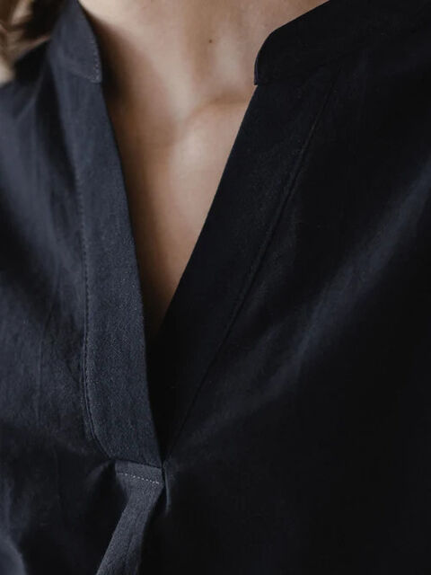 Women's pajamas made of boiled cotton Black