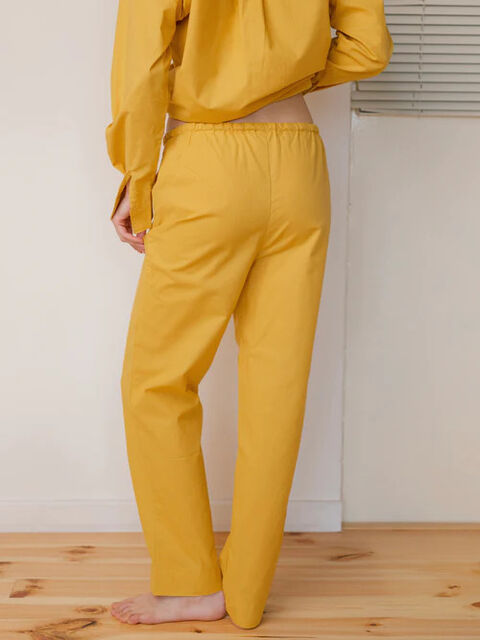 Women's pajamas made of boiled cotton Curry