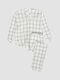 Women's pajamas made of boiled cotton Grid