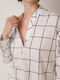 Women's pajamas made of boiled cotton Grid