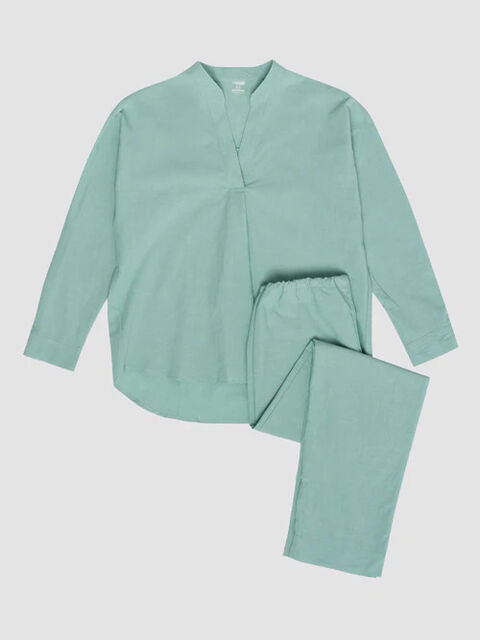 Women's pajamas made of boiled cotton Ocean