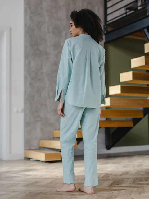 Women's pajamas made of boiled cotton Ocean