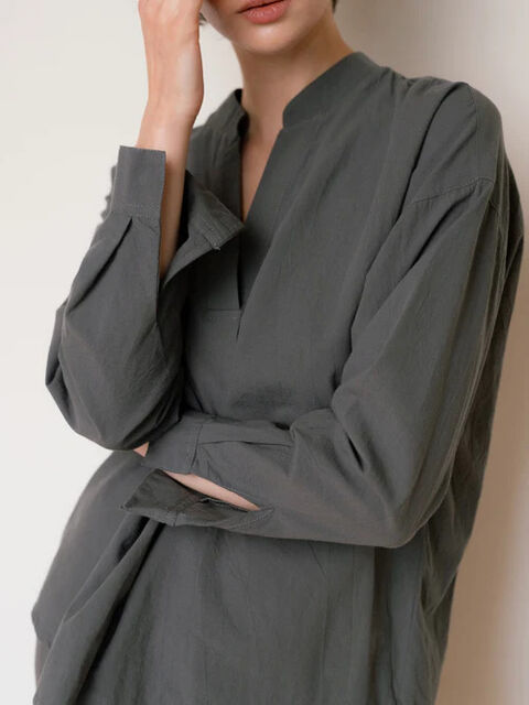 Women's pajamas made of boiled cotton Slate