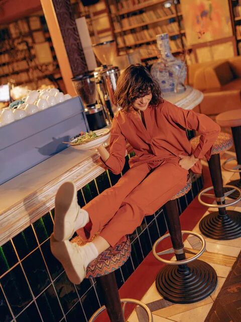 Women's pajamas made of boiled cotton Terra