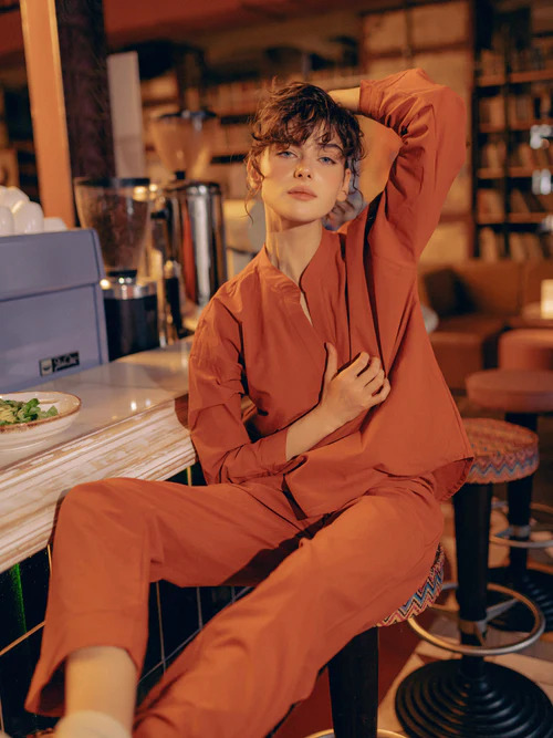 Women's pajamas made of boiled cotton Terra