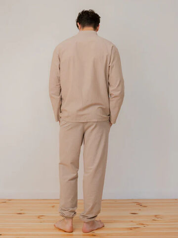 Піжама чоловіча з вареної бавовни Almond