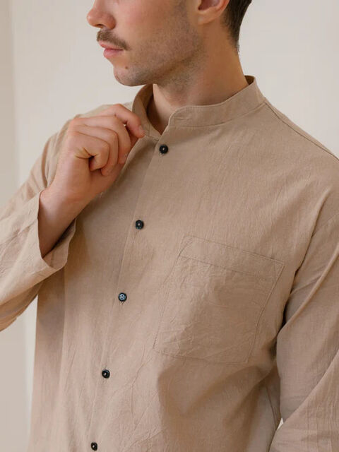 Піжама чоловіча з вареної бавовни Almond