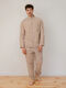 Піжама чоловіча з вареної бавовни Almond