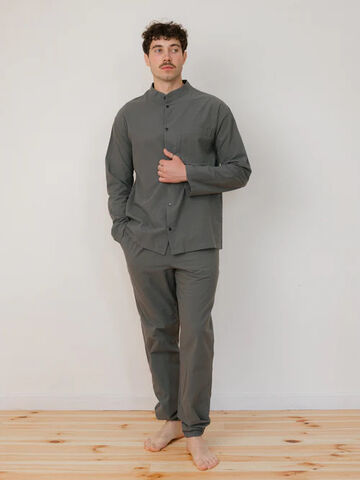 Піжама чоловіча з вареної бавовни Slate