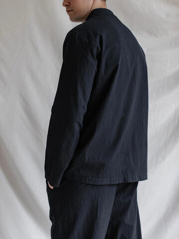 Сорочка чоловіча з вареної бавовни Black