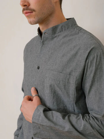 Сорочка чоловіча з вареної бавовни Silver