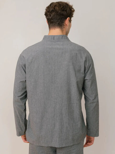 Сорочка чоловіча з вареної бавовни Silver