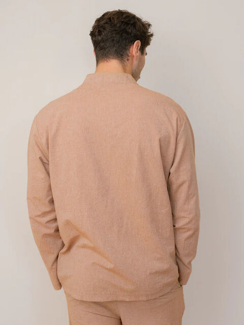 Сорочка чоловіча з вареної бавовни Carob