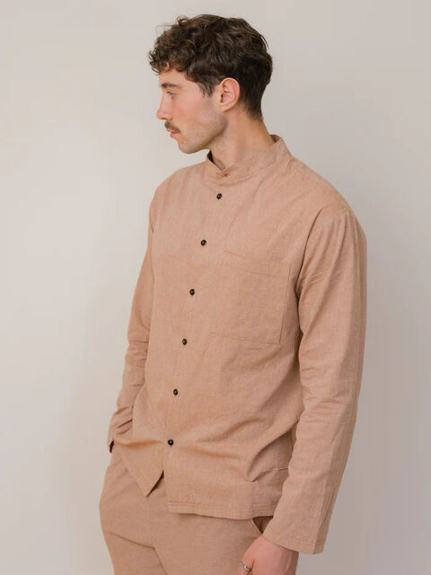 Сорочка чоловіча з вареної бавовни Carob