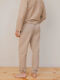 Men's boiled cotton pants Almond