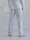 Men's boiled cotton pants Grid