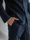 Men's boiled cotton pants Navy