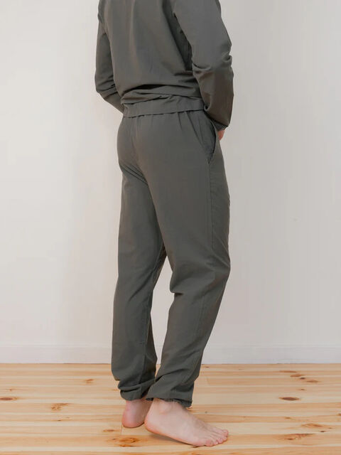 Men's boiled cotton pants Slate